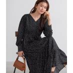 ショッピングミモレ丈 ワンピース ドットティアードワンピース