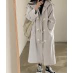 ショッピングダッフル ダッフルコート コート トグルボタン付きダッフルコート レディース