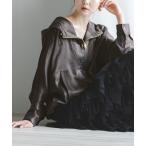 コート アウター ミルキーサテンアノラッ