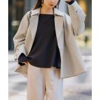 ショッピングコットン コート アウター 「WEB限定追加」コットンダブルクロスハーフコート レディース