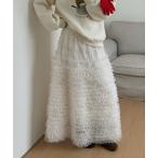 ショッピングパッチワーク スカート チュールパッチワークフリルスカート