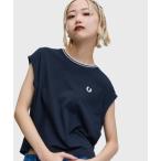 tシャツ Sheer Tipped Pique T-Shirt／シアーティップラインピケTシャツ レディース