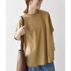 「SHIPS any」 半袖Tシャツ ONE SIZE キャメル レディース