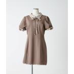 「OLIVE des OLIVE」 半袖ワンピース FREE ブラウン レディース