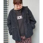 ショッピングボア ブルゾン アウター 「追加2」「S/Mサイズ展開」ボアパイピングブルゾン2 レディース