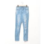 [EMODA] обтягивающие джинсы брюки 2 голубой женский 