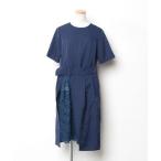 「RUIRUE BOUTIQUE」 半袖ワンピース L ネイビー レディース