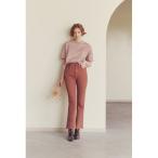 「YANUK」 ブーツカットデニムパンツ 24inch ピンク レディース