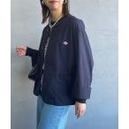 「DANTON」 ノーカラージャケット 38 ネイビー レディース