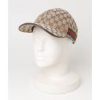 「GUCCI」 GGキャンバス シェリーライン キャップ X-LARGE ベージュ メンズ