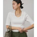 「SALON adam et rope'」 半袖Tシャツ FREE オフホワイト レディース