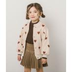 カーディガン バイカラーパフスリーブニットカーディガン キッズ 子供服 女の子