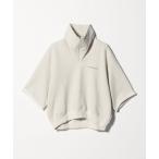 トレーナー スウェット 「別注」「Americana」ジップ ショートスリーブ スウェットプルオーバー レディース