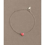 ブレスレット 「K10」カラーハートブレスレット レディース