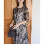「PREFERIR」 半袖ワンピース LARGE ブラック レディース