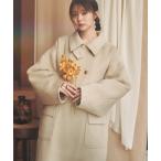 [moi tytto] пальто с отложным воротником SMALL натуральный женский 