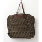 「FENDI」 ズッカ柄 トートバッグ - ブラウン レディース