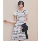 ショッピングニットワンピース 「FURFUR」 ニットワンピース「FILAコラボ」 FREE アイボリー レディース