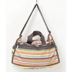 [LeSportsac] окантовка рисунок сумка "Boston bag" - Brown женский 