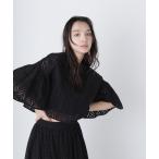 「NATURAL BEAUTY BASIC」 半袖ブラウス FREE ブラック レディース