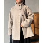 [Thevon] пальто с отложным воротником FREE grayish бежевый женский 