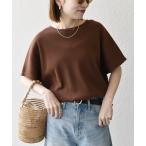 「SHIPS any」 半袖カットソー ONE SIZE ブラウン レディース