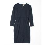 「UNITED ARROWS」 長袖ワンピース 36 ネイビー レディース