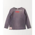 ショッピングデニム＆ダンガリー 「DENIM DUNGAREE」 「KIDS」ワンポイントスウェットカットソー 150cm ブラウン キッズ