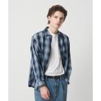シャツ ドライ ネル オンブレ レギュラーカラー シャツ GRANDE型 メンズ