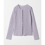 ショッピングコットン カーディガン コットンナイロンスラブ フロントボタン カーディガン レディース