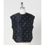 ベスト ジレ 「LOEFF」ピンポンツリースポンジ ジャガード ベスト レディース
