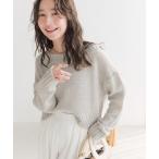 ショッピングラメ ニット セーター 「着回し力抜群」テープヤーンラメクロップドニット レディース