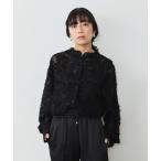 ブラウス シャツ 「ZOZO限定」ジャガードバンドカラーブラウス レディース