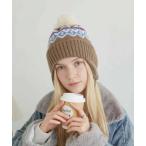 ニット帽 ニットキャップ 紐付き　ニット帽/キャップ レディース