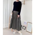 ワンピース ニットＳＥＴティアードキャミワンピース