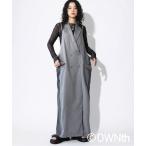 ショッピングマキシ ワンピース 異素材切替 キャミワンピース