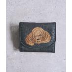 ショッピング本革 財布 「本革」Dog刺繍ウォレット レディース