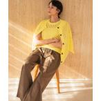 ショッピングニット ニット セーター 「2026SS」透かし編み メッシュニット カーディガン ノースリーブトップス アンサンブル 2点セット「着用動画あり」 レディース