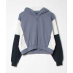 「Abercrombie&Fitch」 プルオーバーパーカー S ブルー レディース