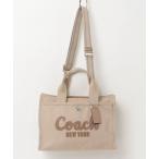 「COACH」 刺繍2WAYバッグ - ベージュ レディース