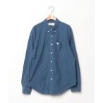 「Abercrombie&Fitch」 長袖シャツ X-LARGE ブルー レディース