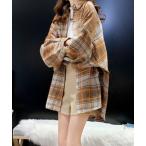 「PRIVATE  BEACH」 「fashion」長袖ネルシャツ M モカ レディース