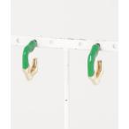 [UNITED ARROWS] серьги ( обе уголок для ) FREE зеленый женский 