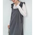「Bab」 キャミソールワンピース M チャコールグレー レディース