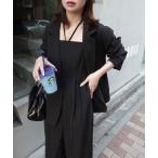 サロペット オーバーオール 「2026ss」ジャケットオールインワンセットアップ レディース