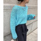 ショッピングハンドメイド ニット セーター ハンドメイドテープヤーンニット レディース