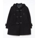 [NANO universe] полупальто "даффл коут" 36 черный женский 