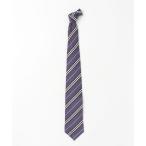 ショッピングBURBERRY 「BURBERRY BLACK LABEL」 ボーダー柄ネクタイ - パープル メンズ
