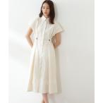 「N.（N. Natural Beauty Basic）」 半袖ワンピース MEDIUM オフホワイト レディース