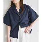 「quaranciel」 半袖シャツ ONE SIZE ネイビー レディース